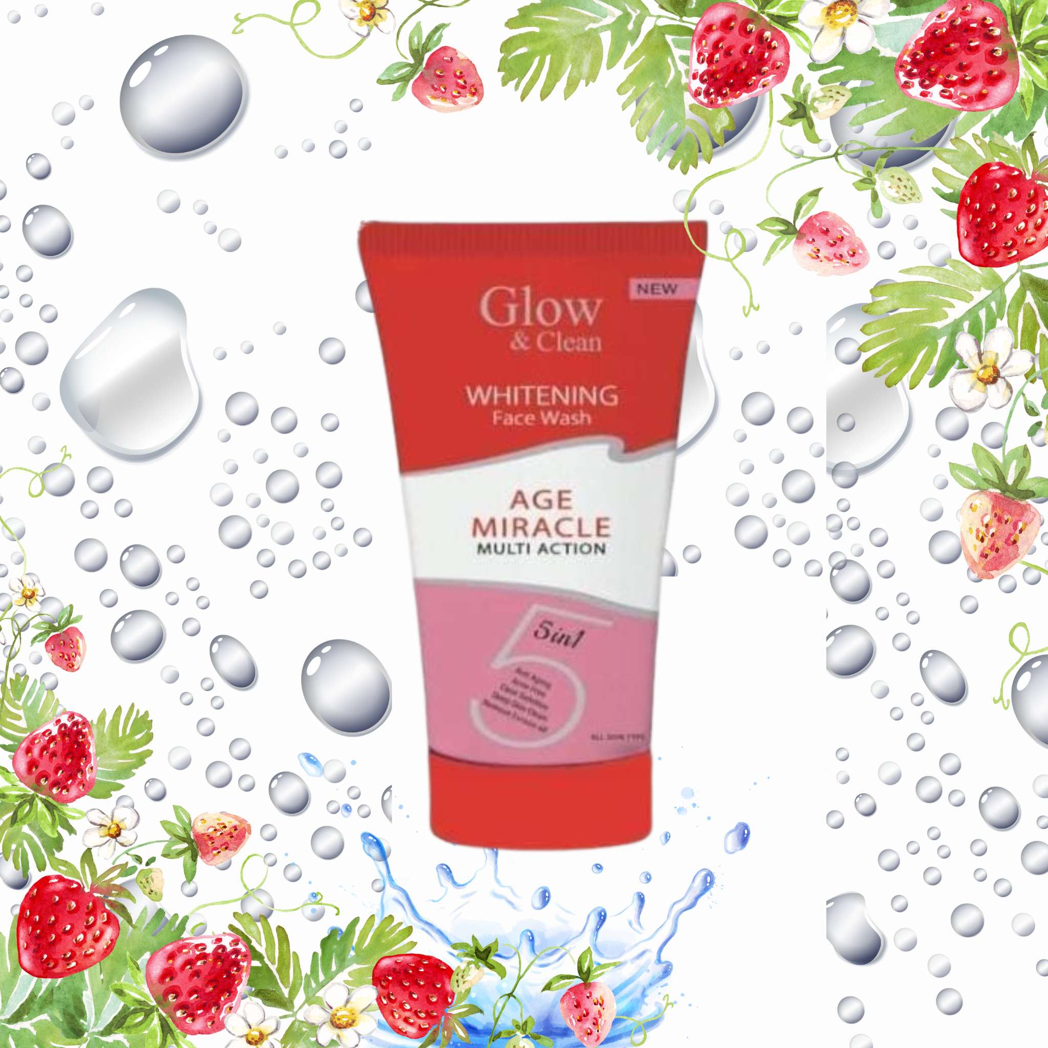 Glow and Clean Age Miracle Face Wash – Instant Brightening and Anti-Aging Cleanser for Radiant Skin, 120ML Deep Cleansing Formula with Visible Results