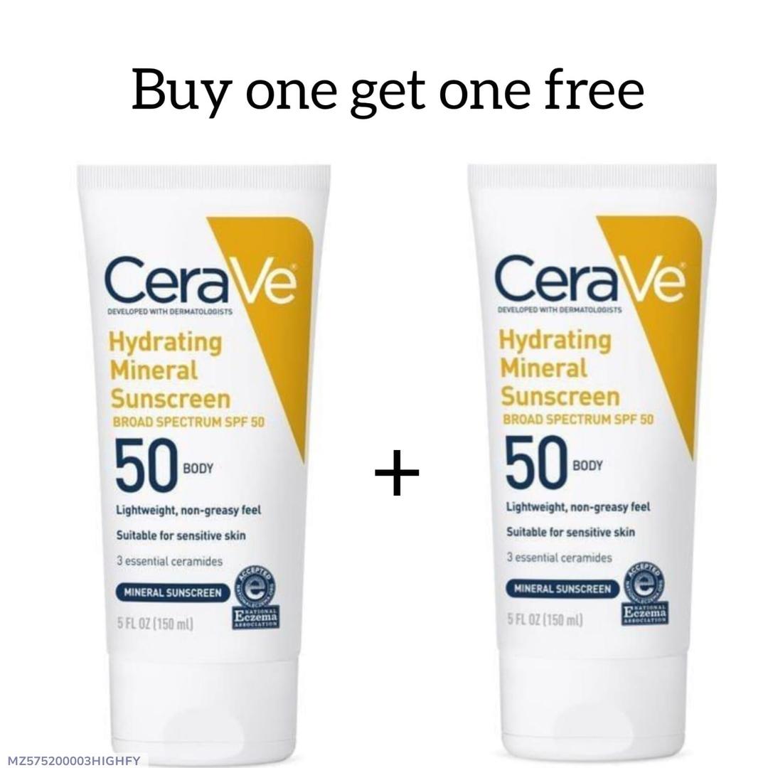 CeraVe Hydrating Mineral Sunscreen SPF 50  50ml